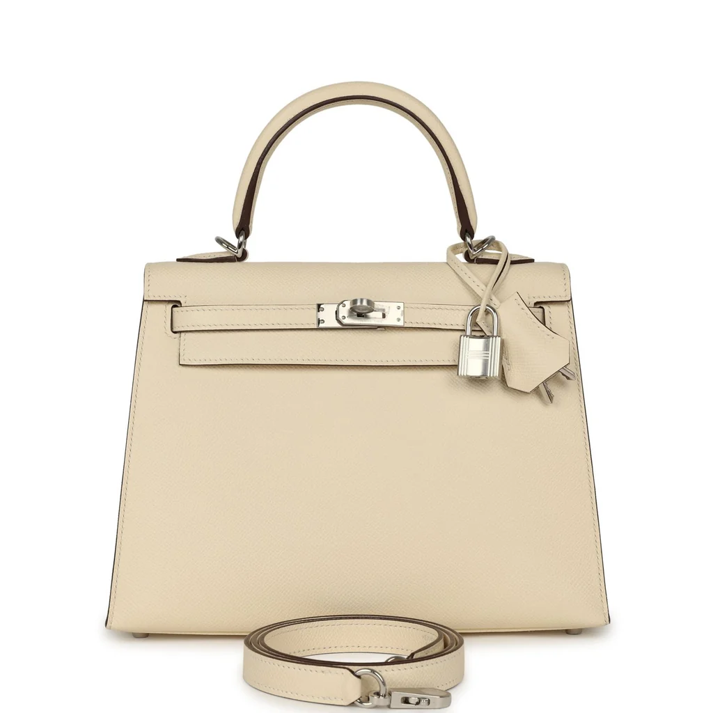 Hermes Kelly Sellier 25 Nata Epsom Palladium Hardware
