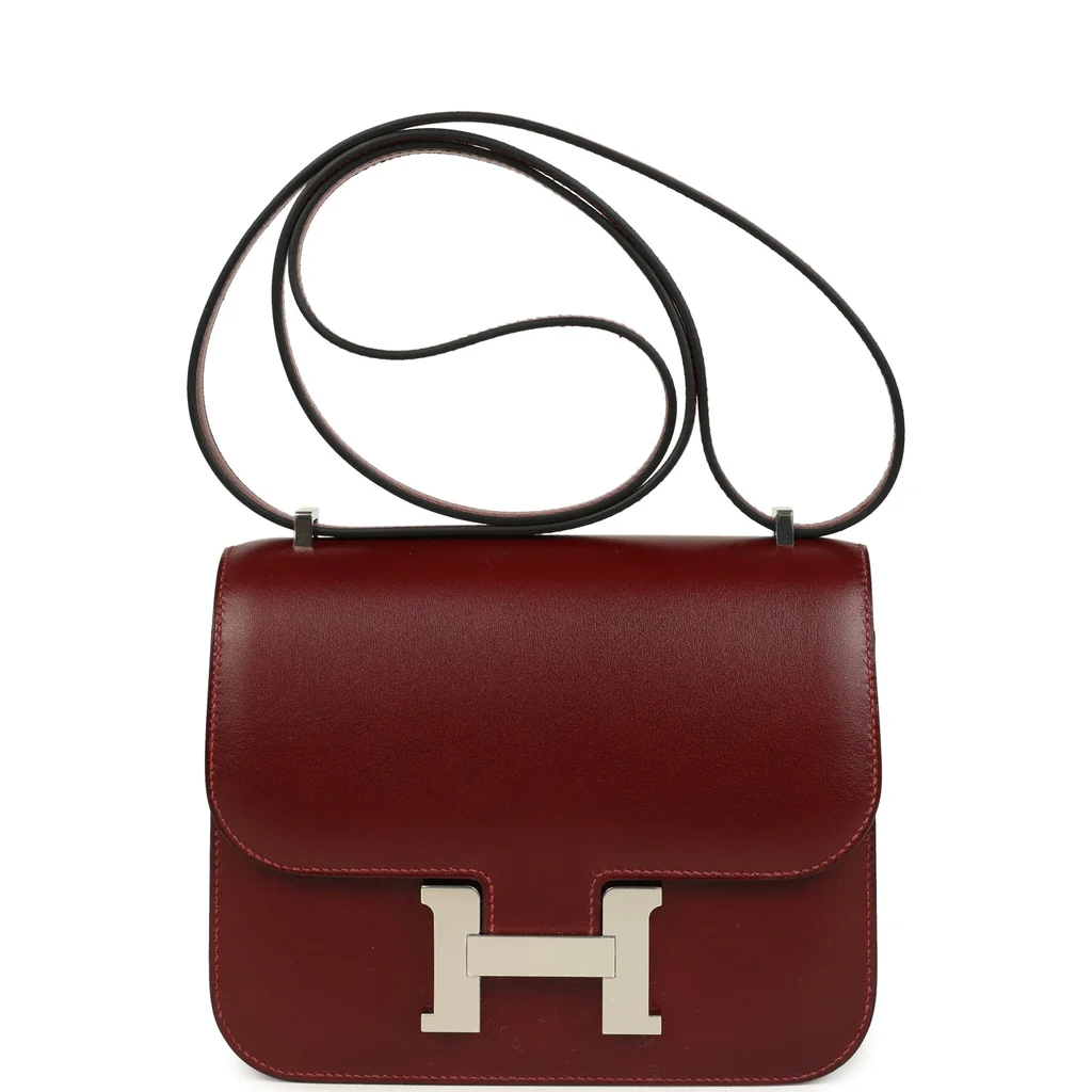 Hermes Constance 1-18 Rouge H Box Palladium Hardware