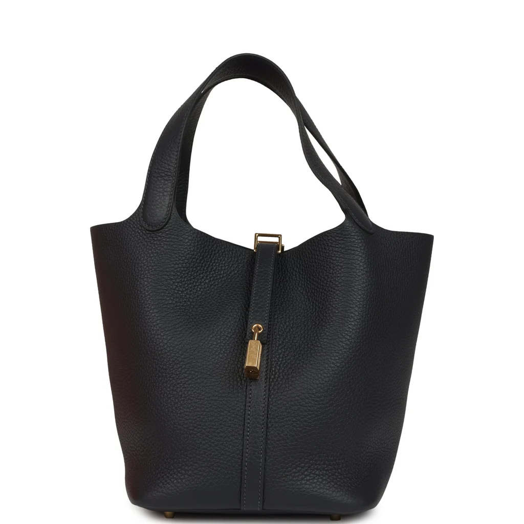 Hermes Picotin Lock 22 Caban Clemence Gold Hardware
