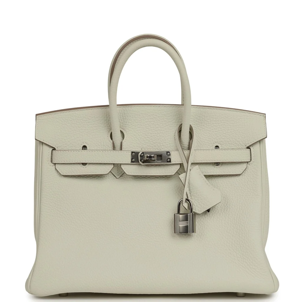 Hermes Birkin 25 Mushroom Togo Palladium Hardware