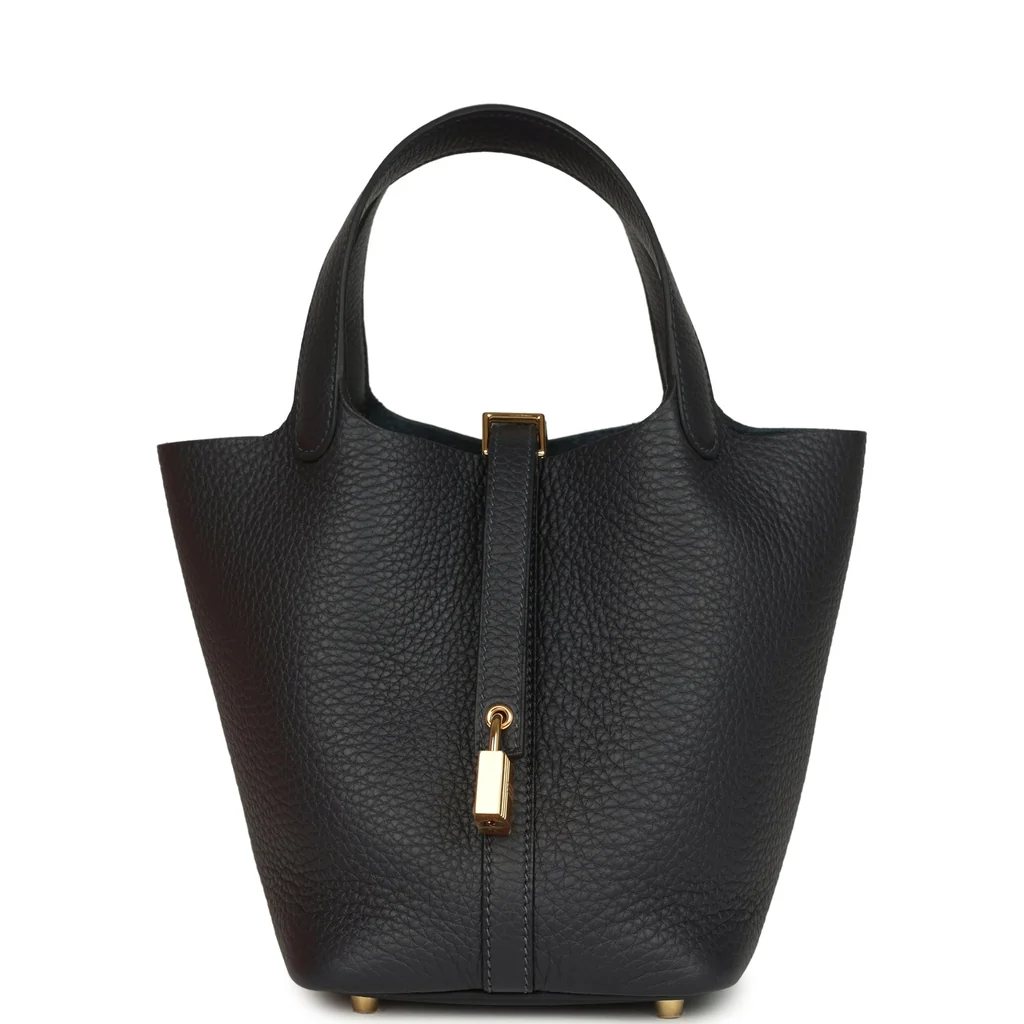 Hermes Picotin Lock 18 Caban Clemence Gold Hardware