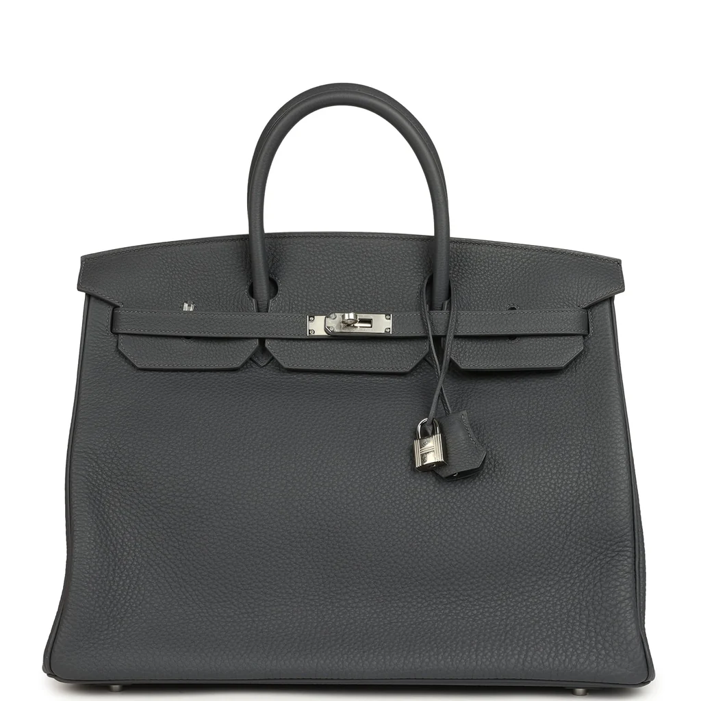 Hermes Birkin 40 Ardoise Togo Palladium Hardware