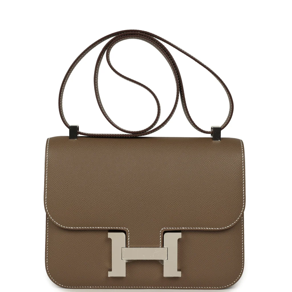 Hermes Constance 1-24 Etoupe Epsom Palladium Hardware