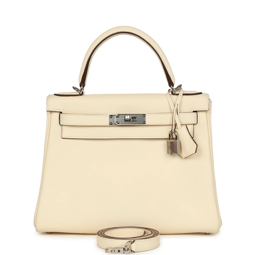 Hermes Kelly Retourne 28 Nata Clemence Palladium Hardware