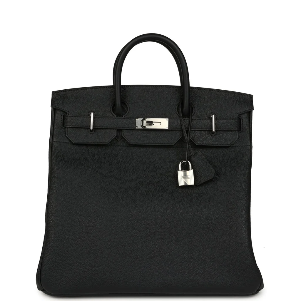 Hermes HAC Birkin 40 Black Togo Palladium Hardware
