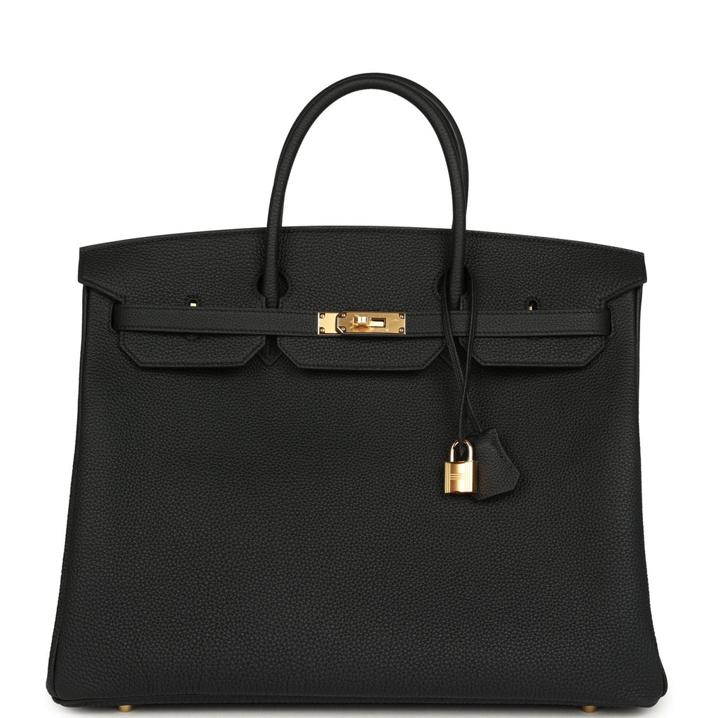 Hermes Birkin 40 Black Togo Gold Hardware