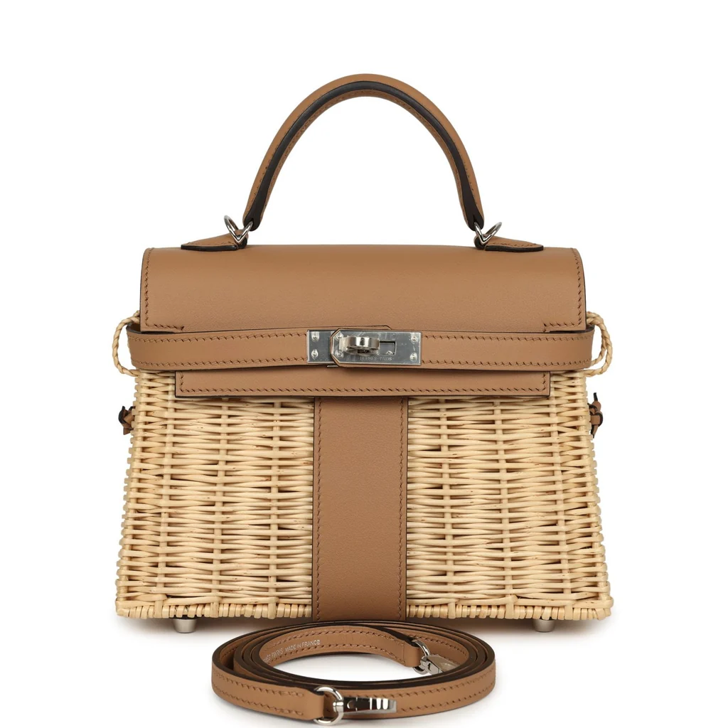 Hermes Mini Picnic Kelly 20 Chai Swift Palladium Hardware