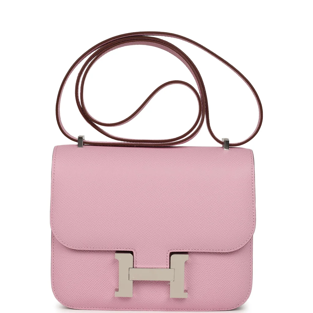 Hermes Constance 18 Mauve Sylvestre Epsom Palladium Hardware